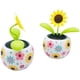 thumbnail image 5 of Inteprter Maceta con energía Solar, adornos que sacuden el baile, de alféizar, decoraciones para coche, girasol, vehículo, oficina en casa Decoración del hogar girasol Inteprter HA044867-02, 5 of 6