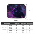 thumbnail image 2 of Neon Cat Laptop Sleeve Bag Compatible With MacBook Air / Pro iPad MateBook Tablet Surface HP Lenovo Dell ASUS Acer Laptop Computer Protective Size: 17 inch, 2 of 5