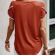 thumbnail image 5 of Top de cuello redondo de manga corta casual de color sólido de verano para mujer OAVQHLG3B Store  lin121212, 5 of 5