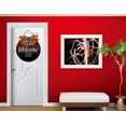 thumbnail image 5 of Eveokoki 11" Welcome Home 01 Wreaths Decor Sign Front Door, Home Decor Front Round Wood Hanging Sign with Ribbon Bow and Artificial Leaves, 5 of 5