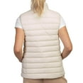 thumbnail image 2 of Women's Nylon Zip Up Quilted Puffer Vest, Oat, Medium, 1 Pack, 2 of 2