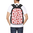 thumbnail image 6 of Vsdgher Strawberry Print Backpack for Women Men School Bookbag with Laptop Compartment for College Work Travel, Simple Fashion Casual Daypack, Fit 15" Laptop, 6 of 8