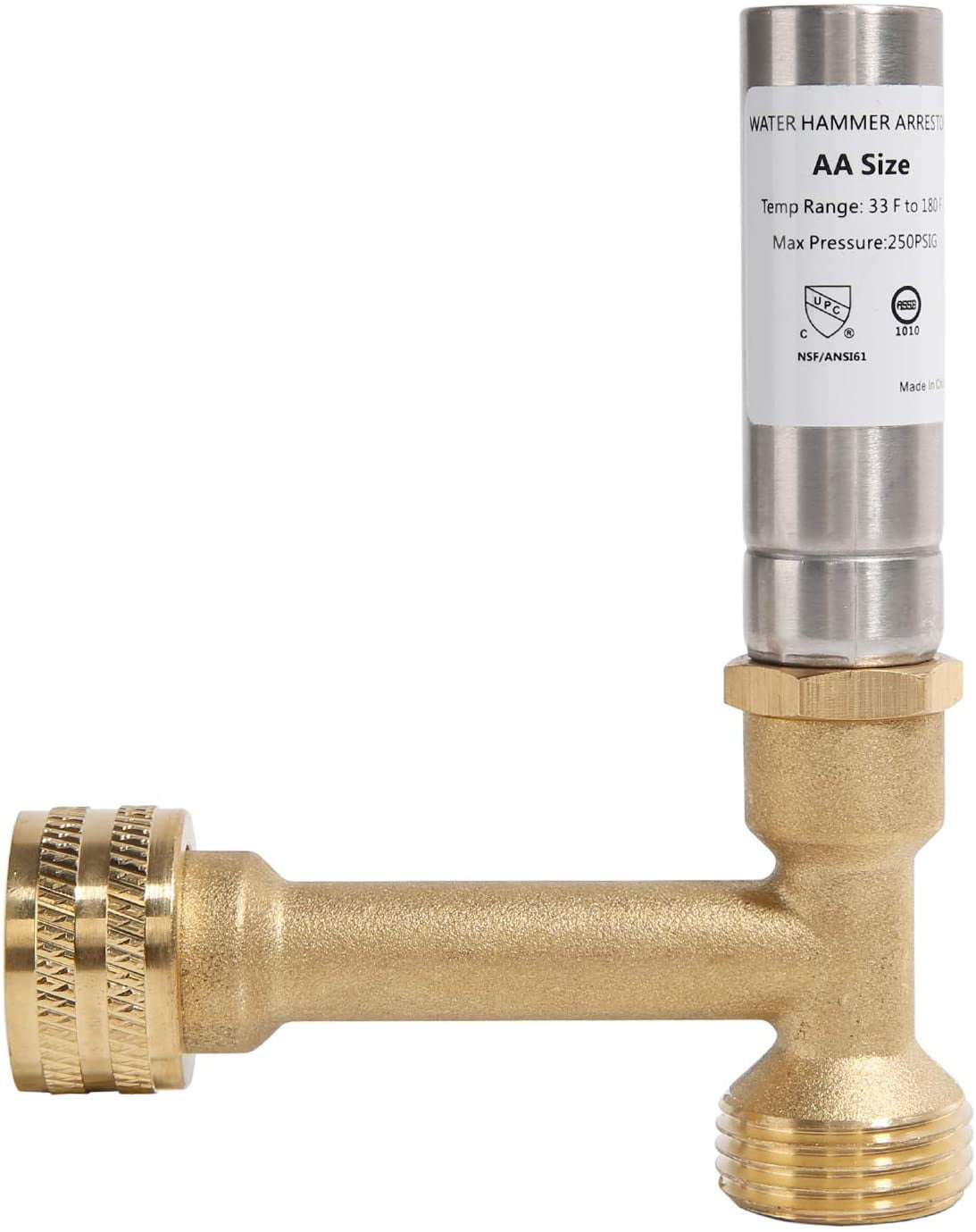 Watflow Water Hammer Arrestor 3/4"GHT Thread, Water Hammer Arrestor