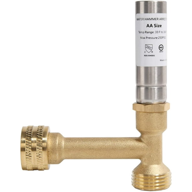 Watflow Water Hammer Arrestor 3/4"GHT Thread, Water Hammer Arrestor