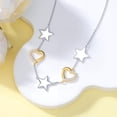 thumbnail image 4 of SISGEM 925 Sterling Silver Moon/Star/Sun/Lightning Necklace Pendant Birthday Gift Cubic Zirconia Jewelry Anniversary Valentine's Day for Women, with 18"+2" Chain, 4 of 6