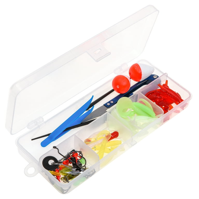 Doorslay Ice Fishing Rod Reel Combo Complete Kit with Ice Skimmer and Carry  Bag Lures Hooks Swivels Accessories 
