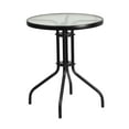thumbnail image 2 of Emma + Oliver 23.75" Round Tempered Glass Metal Table, 2 of 9
