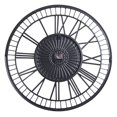 thumbnail image 4 of Utopia Alley Oversized Roman Round Wall Clock, 28" Diameter, Matte Black finish, 4 of 13