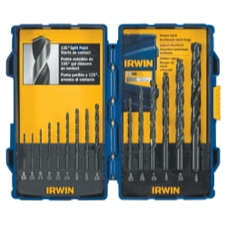 Irwin 314015 15 Piece Black Oxide Drill Bits