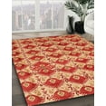 thumbnail image 2 of Ahgly Company Indoor Square Abstract Neon Red Abstract Area Rugs, 6' Square, 2 of 6