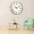 thumbnail image 4 of 12" Vintage Wall Clock Round Roman Wall Clock Roman Numerals Easy Install Quartz Non Ticking, 4 of 9