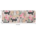thumbnail image 7 of Husky Dog Flower Floral Kitchen Rug Mat,Kitchen Runner Rugs Non Skid Washable,Decorative Kitchen Floor Mats for Kitchen,Sink,Laundry,17"x47.2", 7 of 7