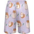 thumbnail image 2 of Cute Hamster Pattern Guinea Pig Cavy Animal Mens Pajama Pants Shorts Sleepwear Lounge Men's Pajama Bottoms Gift for Family, 2 of 7