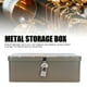 thumbnail image 5 of Caja De Almacenamiento De Lata De Metal, Caja Organizadora Compacta Con Cerradura, Ahorro De Espacio Con 2 Llaves Para Cosméticos, 5 of 7
