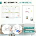 thumbnail image 6 of White Board Calendar Dry Erase Wall Mount 4 Monthly Calendar Whiteboard 48" x 36" Magnetic Large Whiteboard 4 Month White Board Calendar Planner Schedule Board Supplies for Office Home, 6 of 8