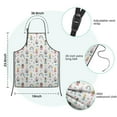 thumbnail image 3 of Rainbow Princess Castle Pattern Kids Aprons for Girls and Boys,Adjustable Neck Strap Toddler Aprons for Kids Cooking Baking, 3 of 6