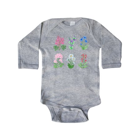 

Inktastic Beautiful Wild Flowers Gift Baby Boy or Baby Girl Long Sleeve Bodysuit