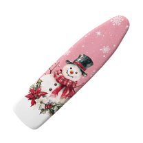 HELLHERO Ironing Board Cover 54"x15" , Easy Fit, Scorch & Stain Resistant, Fits Standard Large Ironing Board - Snowman