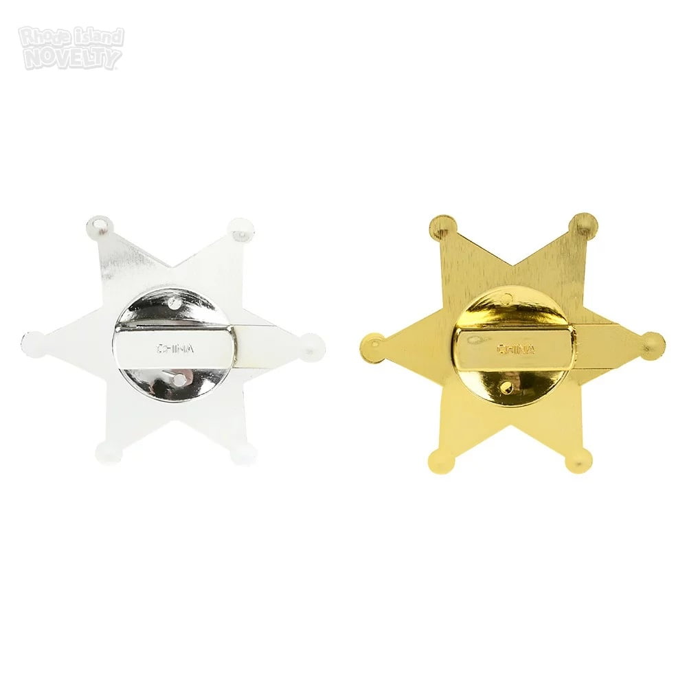 Rhode Island Novelty Plastic Sheriff Badge - Gold-Silver - Walmart.com