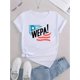 thumbnail image 3 of Polyester Spandex Blend Women's Casual Crew Neck Short Sleeve WEPA Print T-Shirt, Fashionable Sporty Tee, Comfortable All Season Top Tee For Adult, Men, Women, Teen, Teenager, Adolescent, Youth, 3 of 7