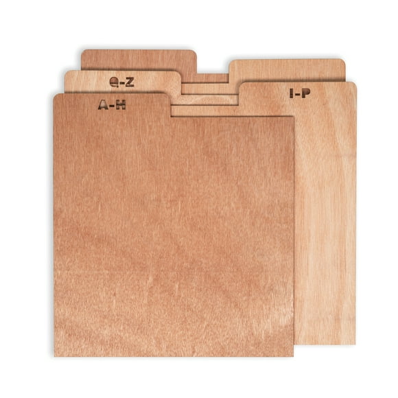 Crosley A-Z Wood Record Crate Dividers