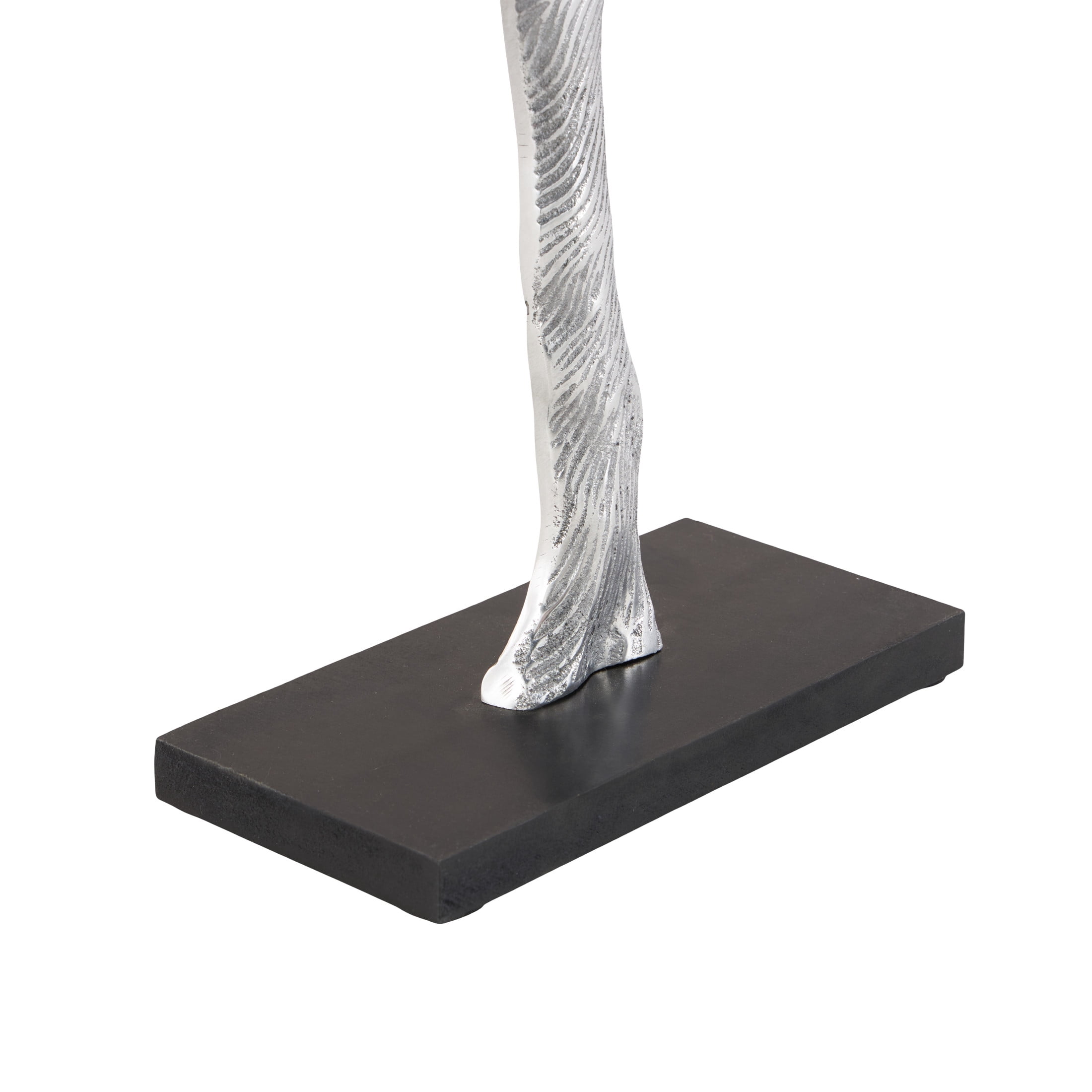 17" x 19" Silver Aluminum Metal Tree Sculpture, by DecMode