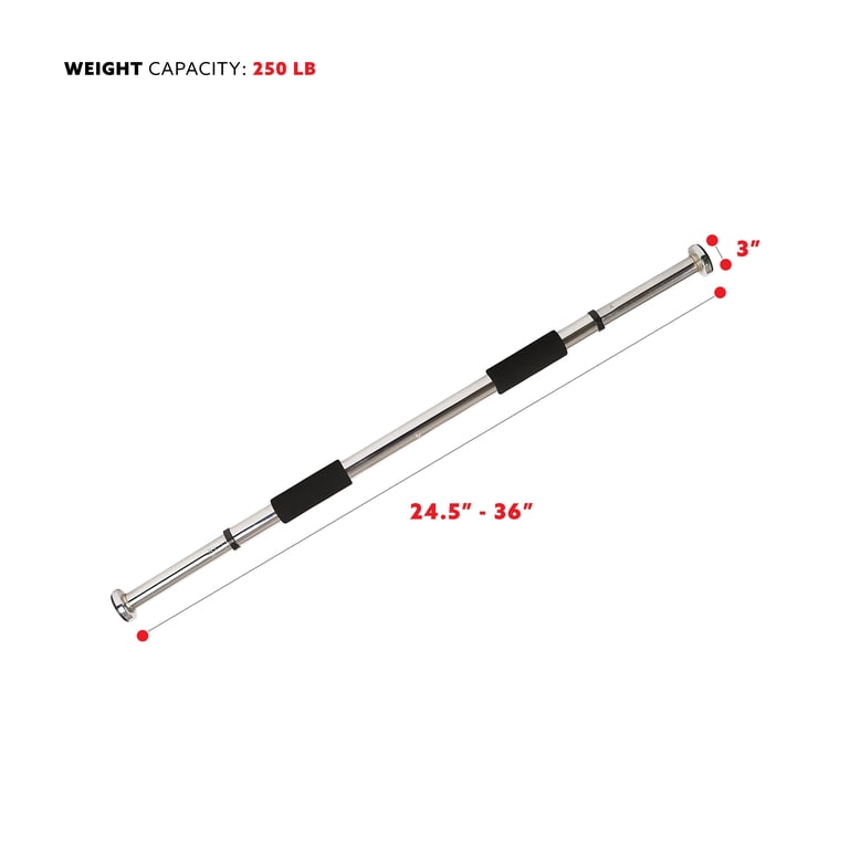 Doorway Chin-Up Bar, Adjustable, Silver photo 4