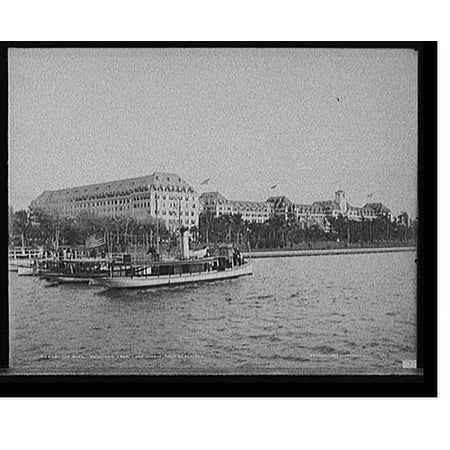 Historic Print, The Royal Poinciana from Lake Worth, Palm Beach, Fla., 16" x 20"