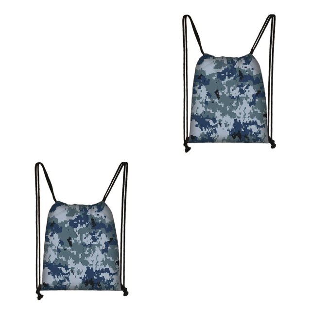 Minnieouse con cordón para libros, deportiva para niñas y niños, ropa de cuerda impermeable, paquete grueso plegable para montar al aire Azul 2piezas Minnieouse CBP495875