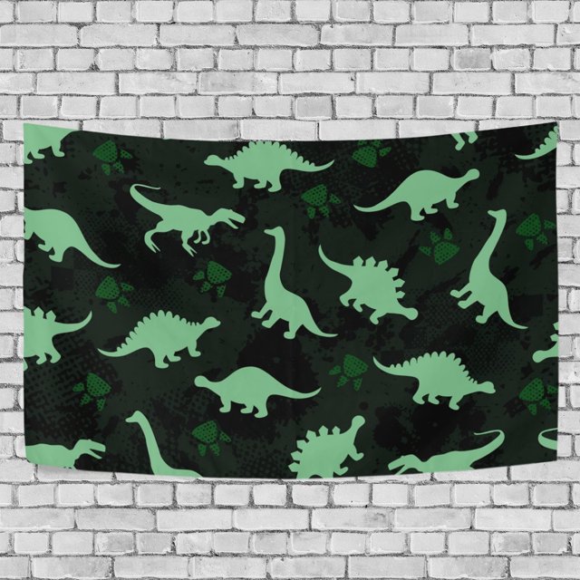 ABPHQTO Lindo patrón de niños dinosaurios coloridos tapiz abstracto decoración colgante de pared decoración del hogar sala de estar dormitorio 150x200 cm