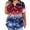 #A13-Blue, variant on 4th Of July Tunic Tops for Women Plus Size American Stars Print Patriotic T Shirt Cute V Neck Short Sleeve Tunic Shirts Going Out Independent Day Blouses,Navy XL