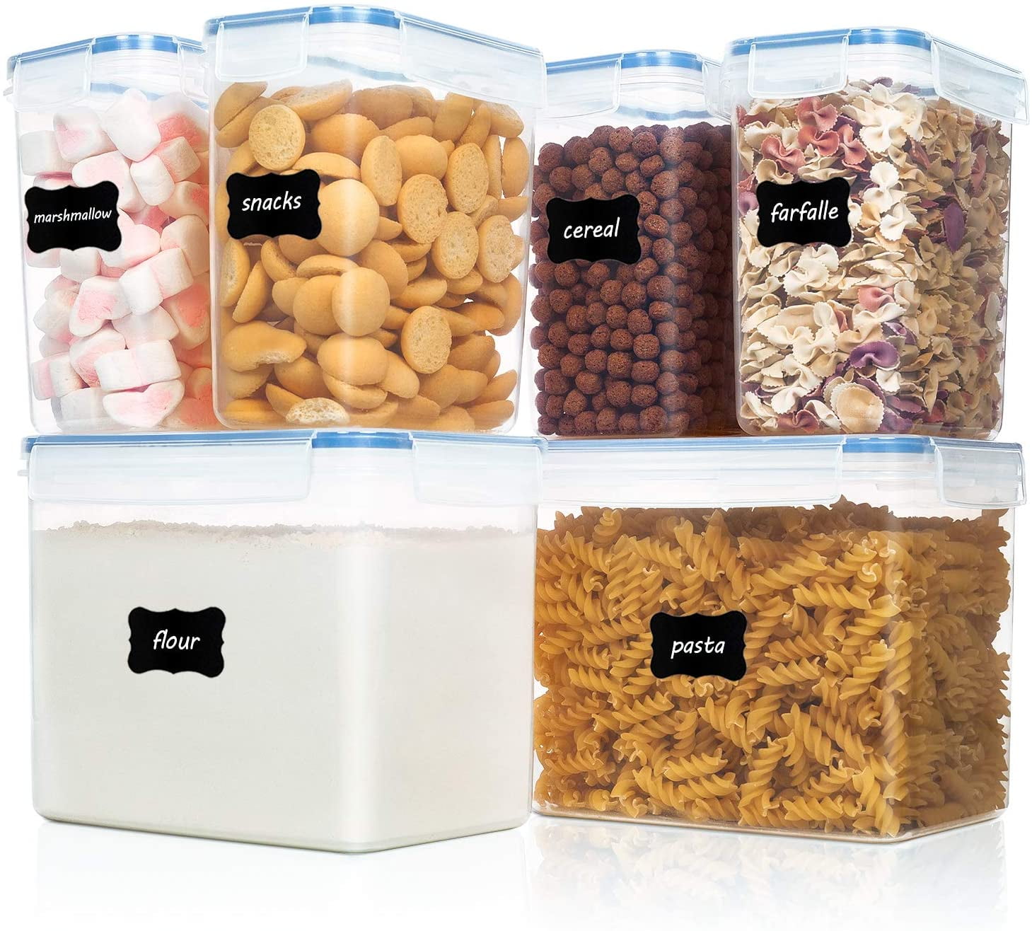 Vtopmart Airtight Food Storage Containers with Lids 4PCS Set 3.2L，Plas