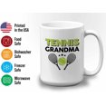 thumbnail image 3 of Tennis Player Mug White 15oz - Tennis Grandma - Court Pro Tennis Racket Ball Winning Double Strategy Trainer Equipment, 3 of 7