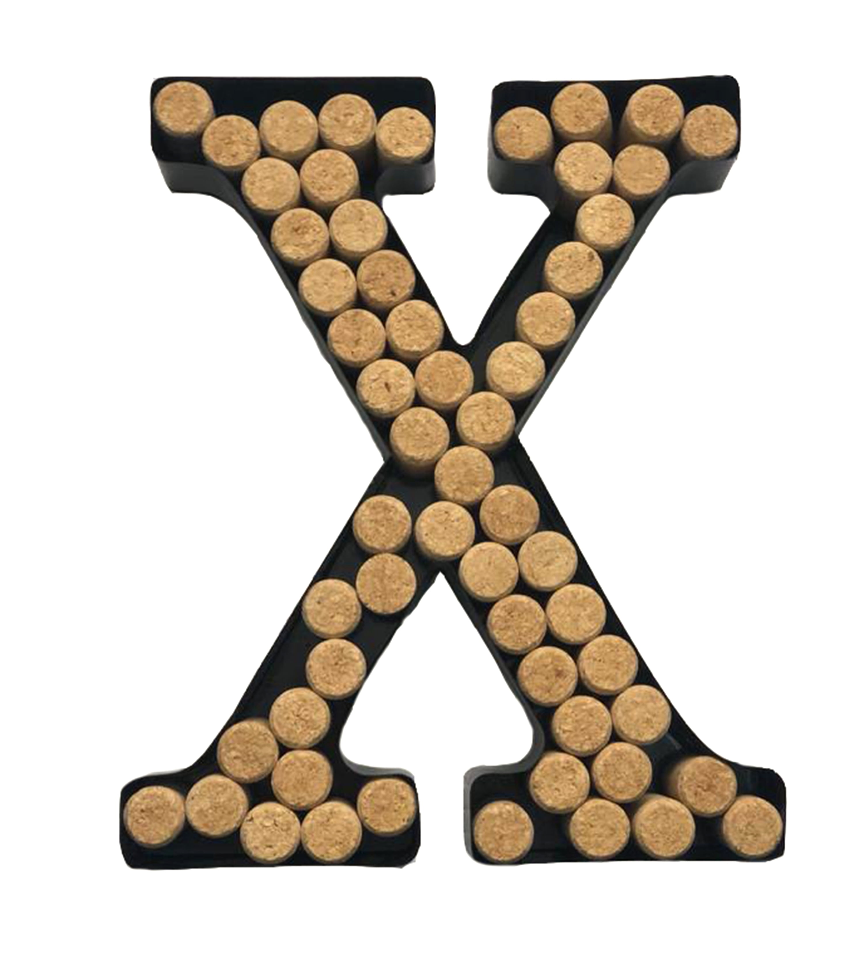 Wine Cork Holder (AZ) (Letter X) Decorative Wine Letters