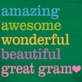 thumbnail image 3 of CafePress - Great Gram Amazing Awesome Women's Dark T Shirt - Women's Traditional Fit Dark T-Shirt, 3 of 4