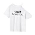 thumbnail image 3 of Camiseta para mujer con cuello redondo, camiseta básica informal, camiseta de manga corta para desplazamientos con mochila en la calle L, 3 of 8