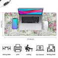 thumbnail image 5 of Long Mouse Pads for Desk,Pioneer Flower Floral Print Pattern Desk Mats on Top Of Desks, Desk Mouse Pad Extra Large with 3mm Non-Slip Base and Stitched Edge for Gaming,Office,Work,Home 35.4"x15.7", 5 of 6