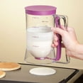 thumbnail image 4 of Kole -Pancake Batter Dispenser with Squeeze Handle Baking Kitchen Accessories 900ml - Pink Plastic, 4 of 5