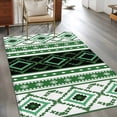 thumbnail image 2 of Area Rugs for Living Room Bedroom, Green Black Southwest 4'x6' Rug Washable Carpet Runner Indoor Outdoor, Farmhouse Aztec Boho Ethnic Art Non Slip Accent Floor Mats Rug for Kitchen, Office, 2 of 8