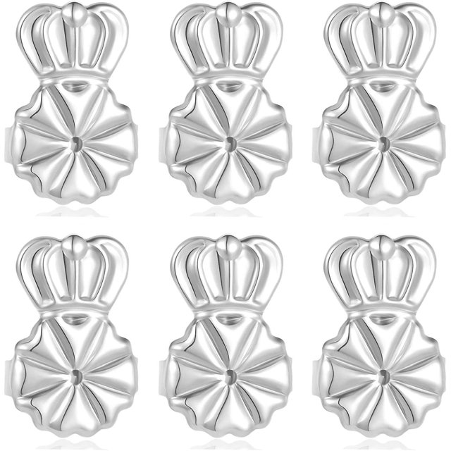 10 pares de levantadores de aretes, respaldos de aretes ajustables para aretes pesados