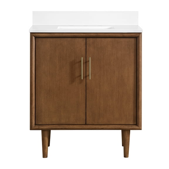 Miseno Mv-N252-V30 Mertola 30" Free Standing Single Basin Vanity Set - Dark Maplewood