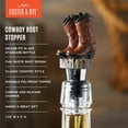 thumbnail image 2 of Foster & Rye Cowboy Boot Bottle Stopper for Whiskey, Bourbon, and Wine, 2 of 4