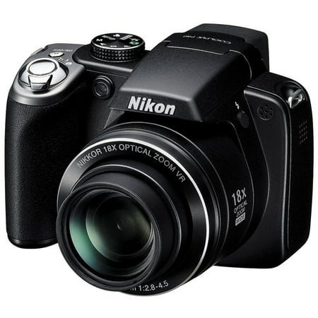Nikon CoolPix P80 Black 10.1 MP Digital Camera w/ 18x Optical Zoom, Image Stabilization & Face