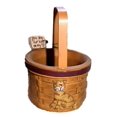 thumbnail image 1 of Blossom Bucket Chat Tabby Orange sur Panier en Osier Synthétique Figurine en Résine, 1 of 4