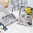 thumbnail image 3 of Jewelery Box, 2Pcs Jewelery Storage, Ladies Jewelery Box, Jewelery Boxes and Display Stands with Lid, Velvet Jewelery Box for Ring, Earrings, Necklace, 3 of 5