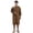 1.2m-brown, variant on Industrial Grade Waterproof Work Apron Reinforced PU Leather Construction Workwears Full Arm Coverage