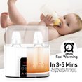 thumbnail image 3 of Baby Bottle Warmer - 8 in 1 Fast Bottle Warmer Accurate Temp Control with LCD Display/Timer/Defrost/Keep 24H, Double Bottle Warmer for Breastmilk & Formula, Heat Baby Food, 3 of 8