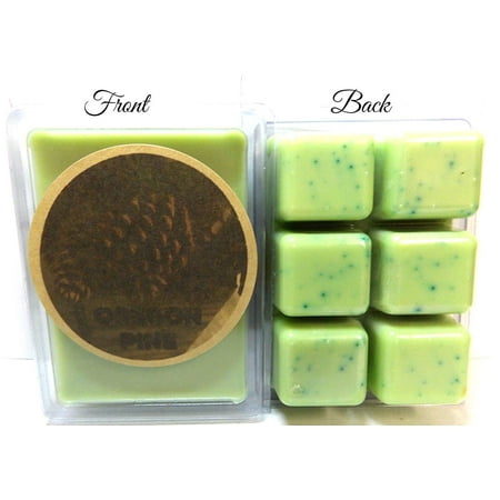 Oregon Pine - 3.2 Ounce Pack of Soy Wax Tarts (6 Cubes Per Pack) - Scent Brick, Wickless