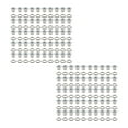 thumbnail image 2 of Abbraccia 100 Pieces Eyelet Grommet Tool Round Shape Eyelet Button Heavy Duty Tiny Grommet for Scrapbooking Clothing Curtains Jeans white, 2 of 10
