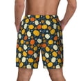 thumbnail image 2 of Lsque Mens Swim Trunks Autumn Pumpkin Maple Leaf Plants Pattern - Bathing Suit Compression Liner - Beach Swim Shorts Swimwear - (S-3XL) - Stretch Quick Dry -, 2 of 9